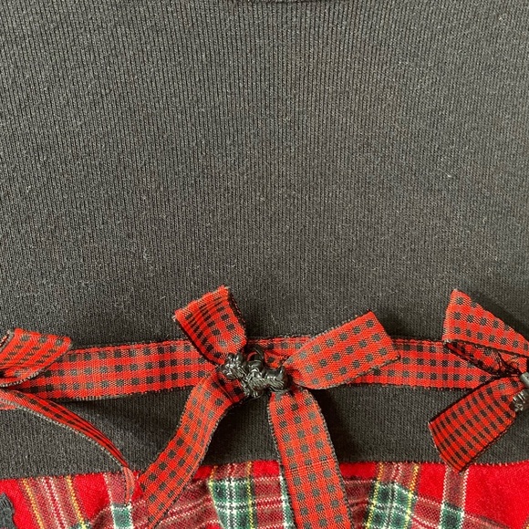 Bonnie Jean Girl’s Dress, Size 5, Red/Black Plaid, Scottie Dog Theme - Picture 2 of 4